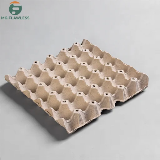 Biodegradable Pulp Fiber Egg Flats for Storing up to 30 Large or Small Eggs 30 Cells Egg Trays Reusable Waterproof