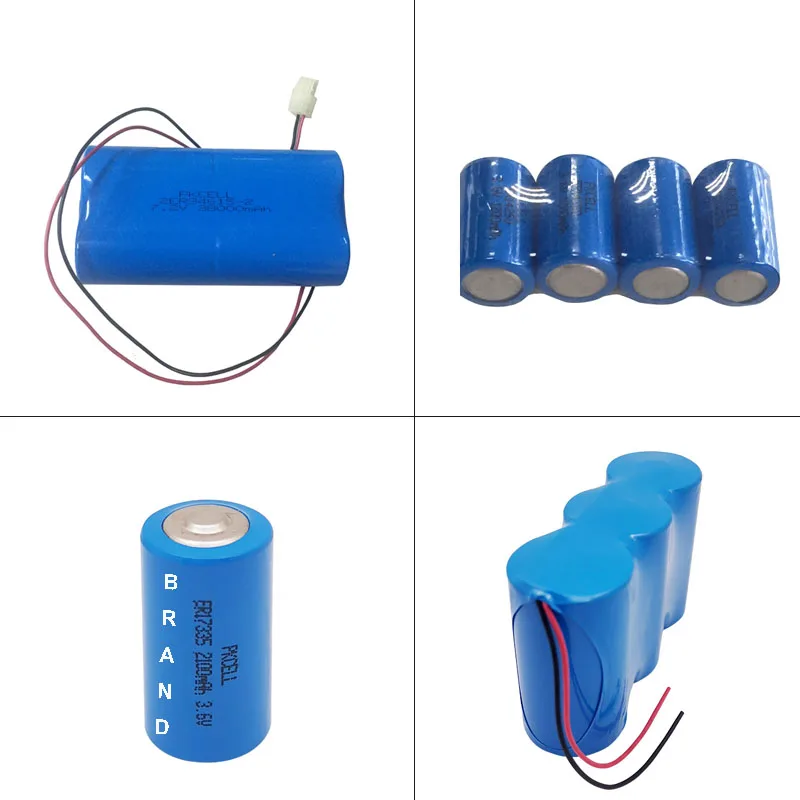 Customized ER17335 3.6V 2100mAh Li/SOCl2 Batteries For PLC industrial control smoke alarm