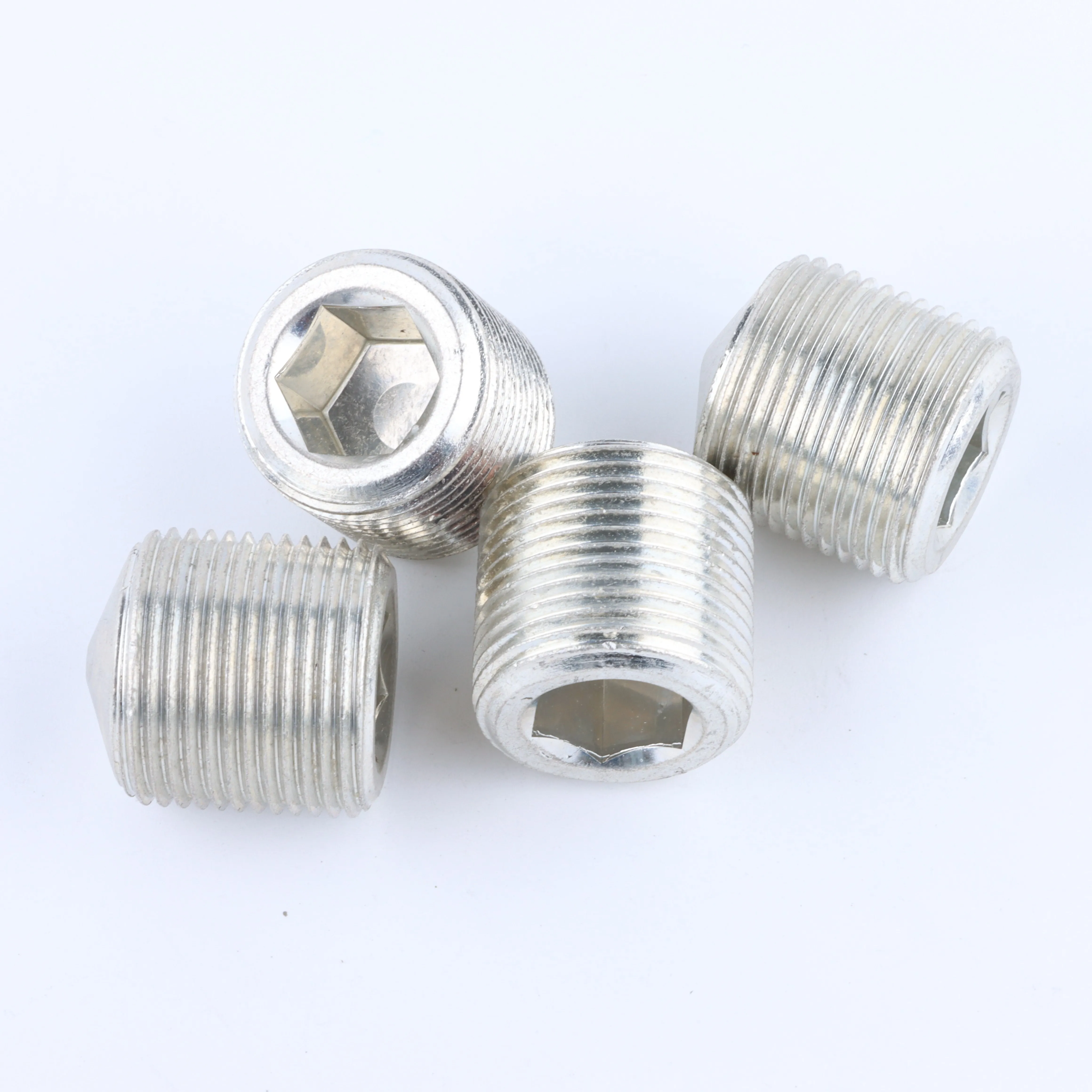 Set screw 6061 aluminum alloy screw inch American full series of slotted bolts directly supplied tin-plated grub screw