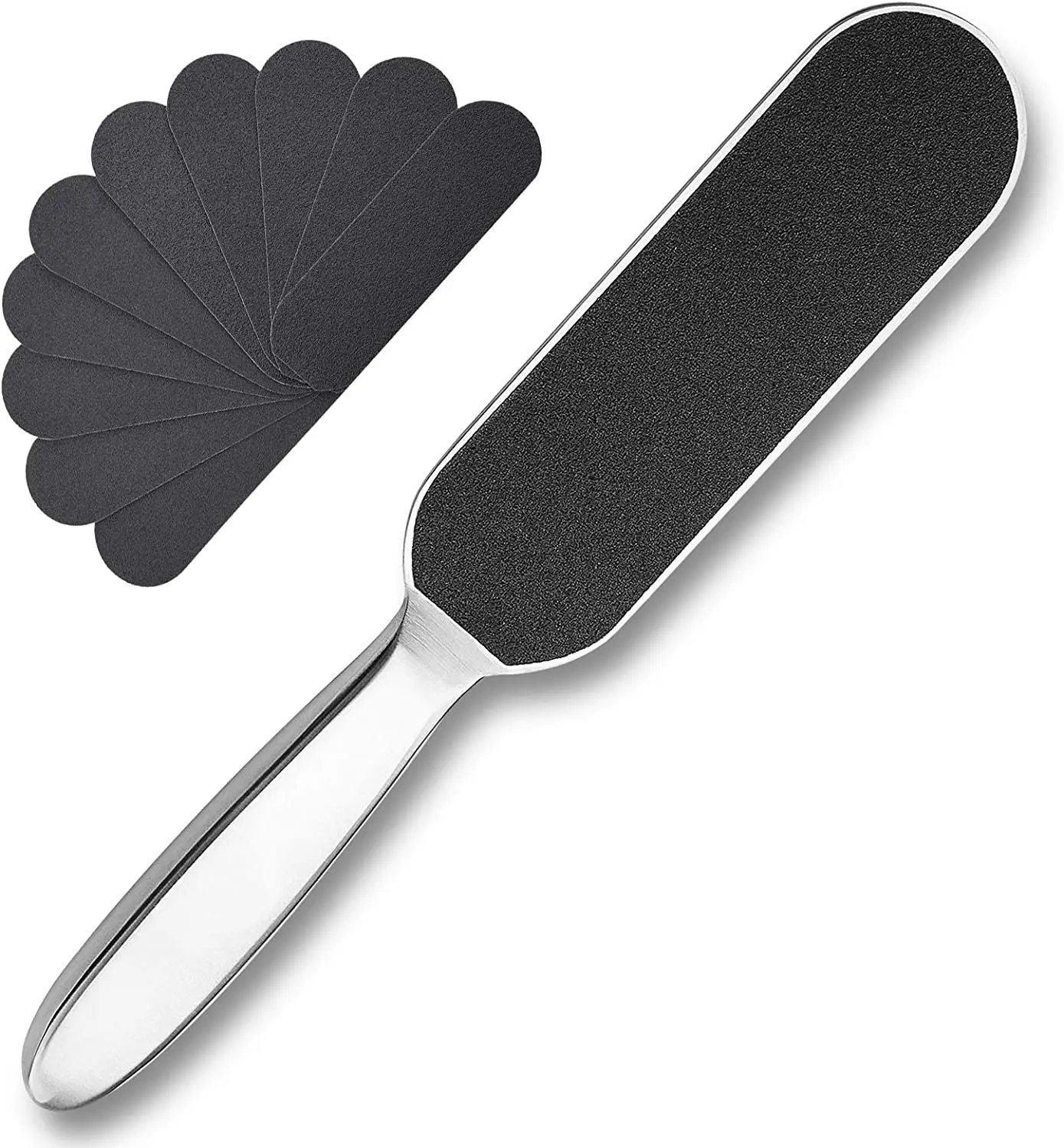 Профессиональный скребок для удаления омертвевшей кожи из нержавеющей стали педикюрная пилка ног сменные накладки