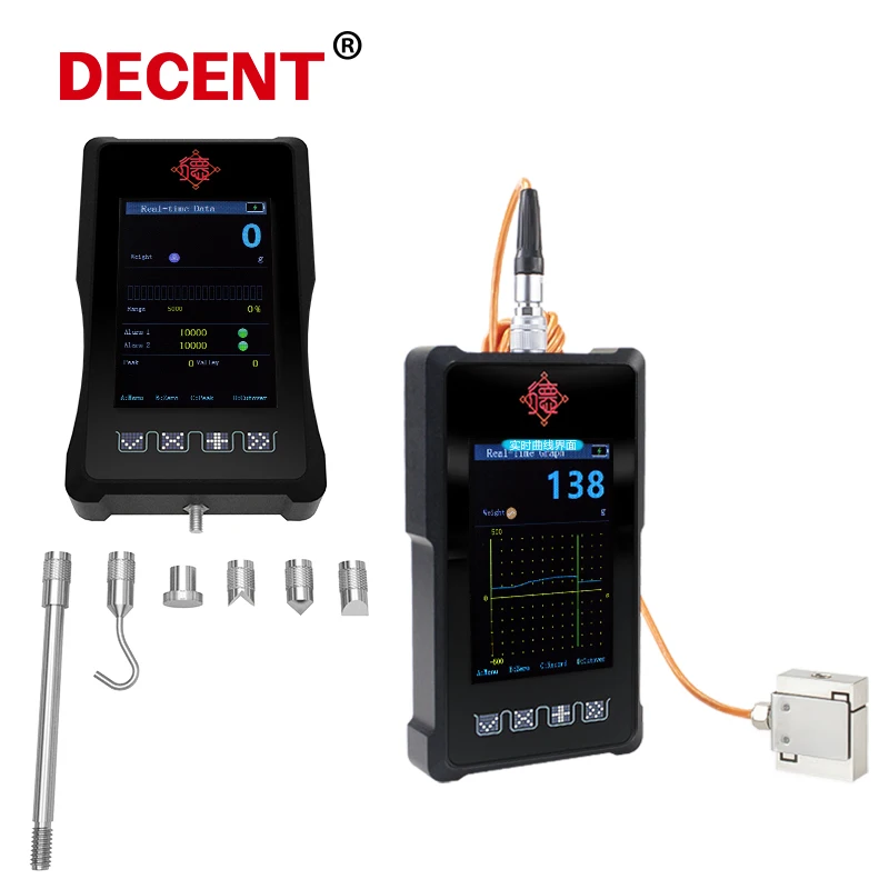 Portable Force Gauge Digital Hand Measuring Instrument Pull Push load cell Meter