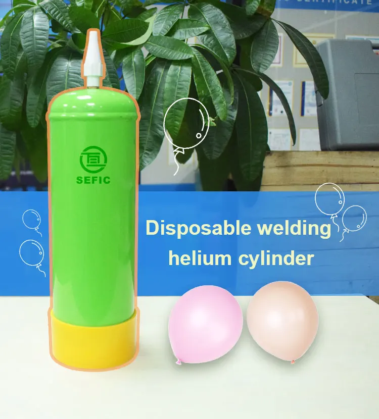 Portable Small 2.2L Disposable Helium Tank Cylinder For Wedding Party Celebration Birthday