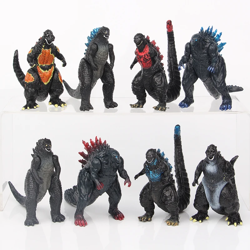 Hot toy 8 styles action figure PVC monster toy dinosaur toy Godzillaed figure for kids