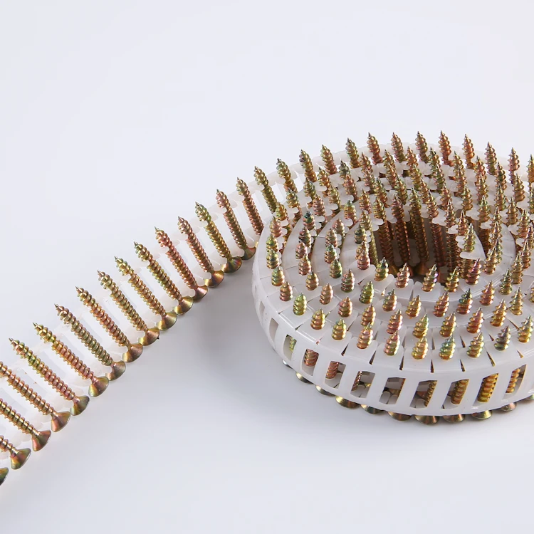 HANYU 15 degree hotsale wholesale wire weld coil galvanized collated roofing framing strip coil nails collator