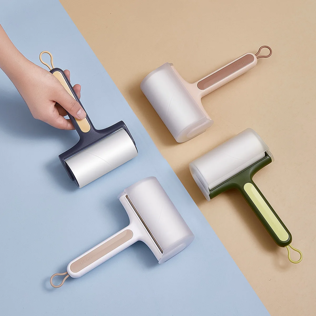 Custom Luxury  Reusable Travel Small Pocket Sticky Lint Roller Clothes Pet Hair Remover For Small Animals