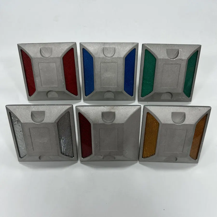 Aluminum Suppliers Road Side Blue Acrylic Reflector Highway Raised Cat Eyes Marker Reflective Road Studs