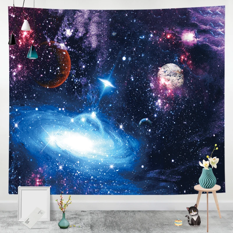 Wholesale Indian Bohemian Mandala Hippie Polyester Digital Printed Bedroom Decoration Wall Hanging Tapestry