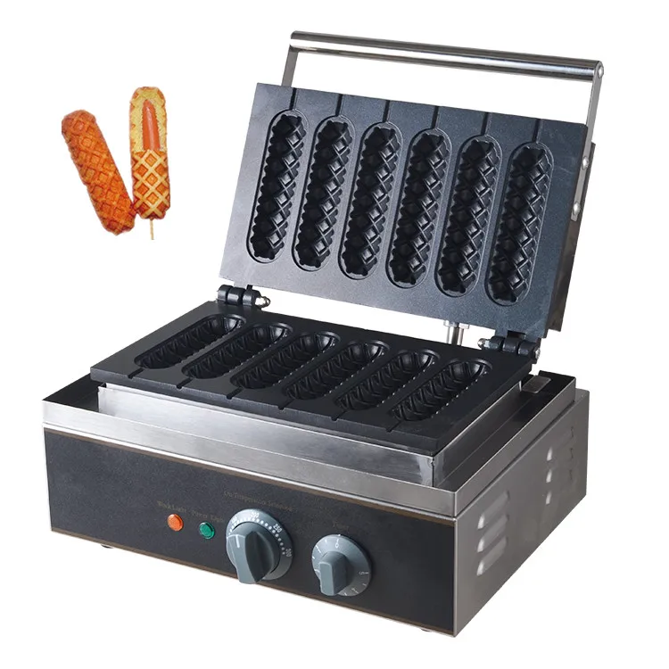 Оборудование для выпечки хлеба, коммерческая Автоматическая вафельная машина для приготовления яиц, сосисок, кукурузы, хот-догов, вафельная палочка