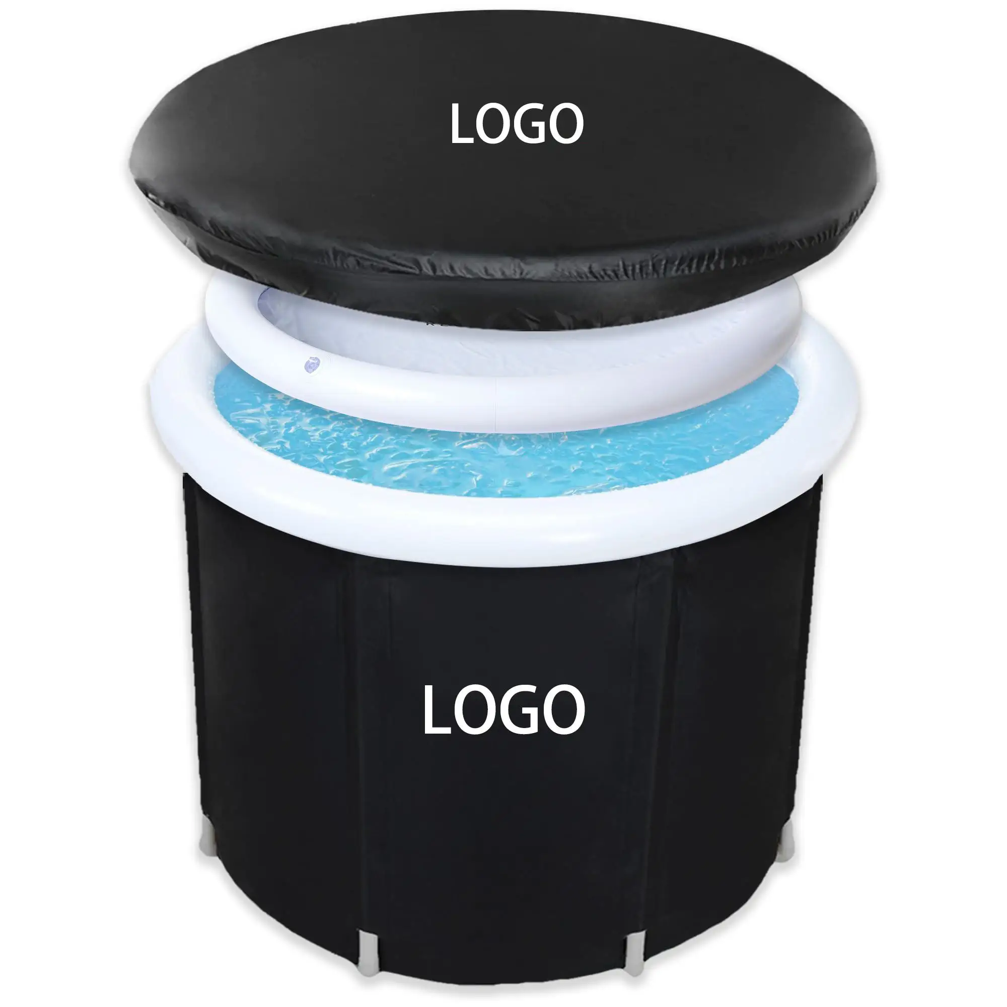 2024 New Arrival Quality PVC Inflatable Portable Recovery Ice Bath Tub For Sports Fitness Man