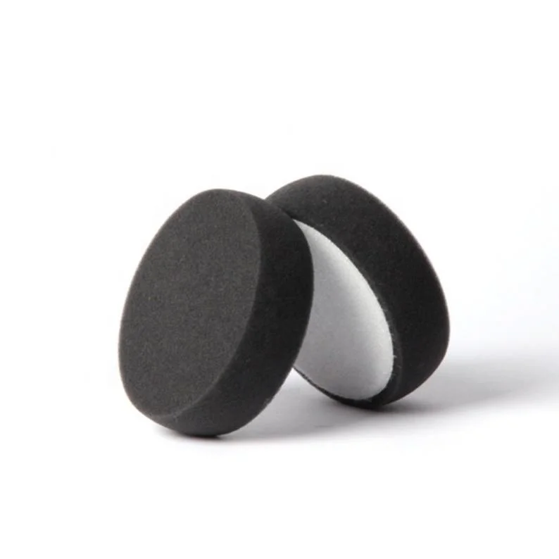 3 Inch Black Circle Car Care Buffing Detailing Polisher Germany Foam Polishing Waxing Sponge Pad Tool Cutting Finishing Pads