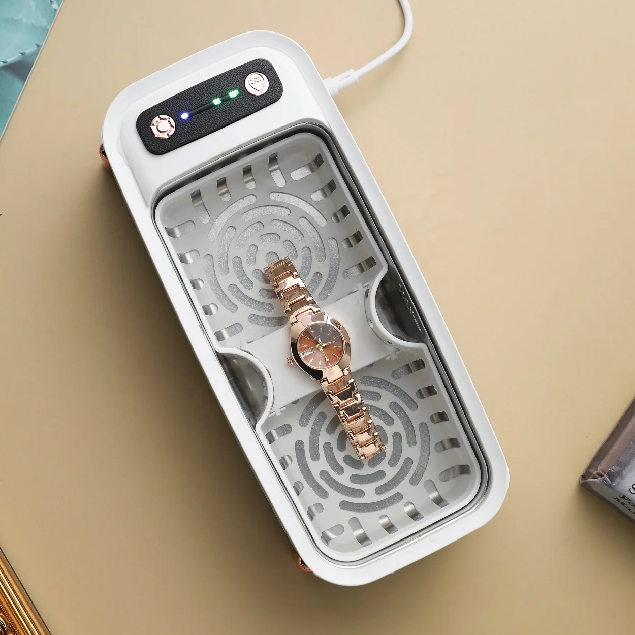 Portable High Frequency Mini Digital Ultrasonic Jewelry Cleaner Household Common Ultrasonic cleaner