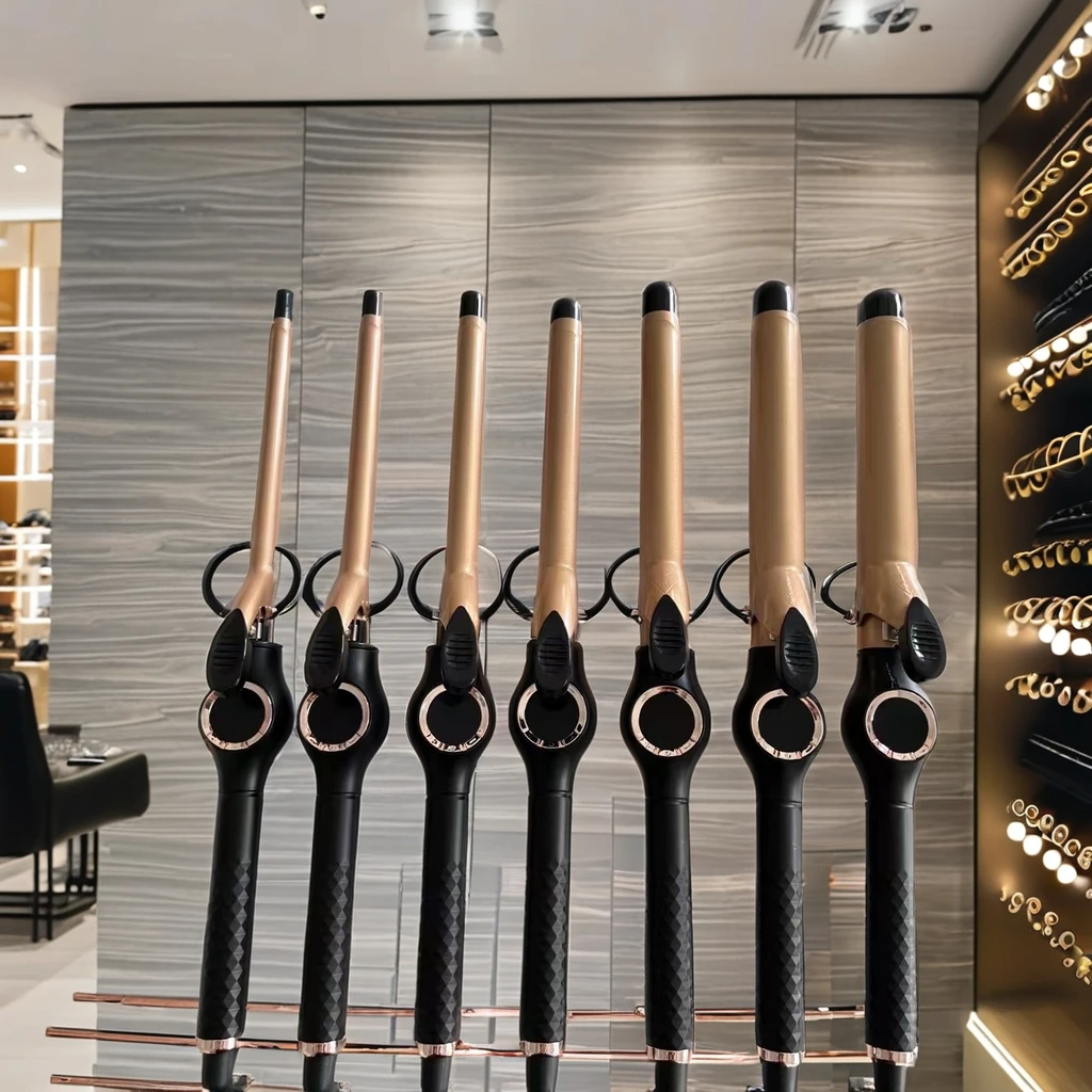 PRITECH Professional Ceramic Hair Curler New 3 Barrel Wavy Iron LCD Display Three Tubes with PTC Heater Best Price