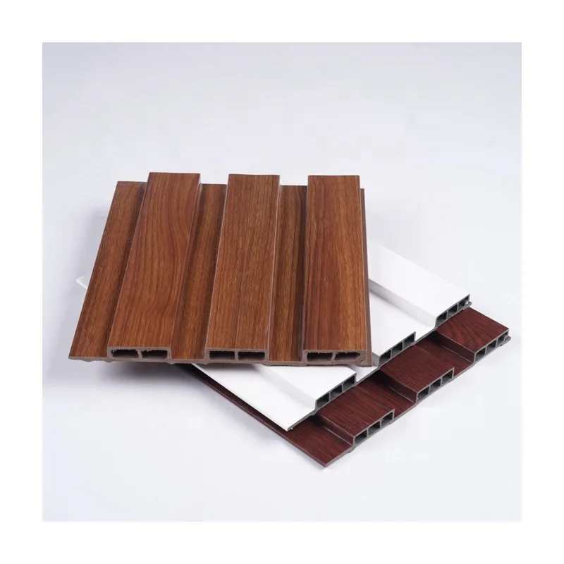 Thin Great Wall Waterproof Wood Plastic Composite Cladding Pvc Fluted Interior Panel For Decoration