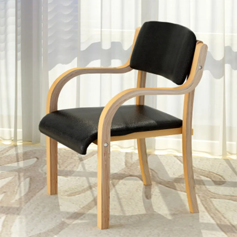 
Comfortable upholstered wooden stackable chair stacking armchair 