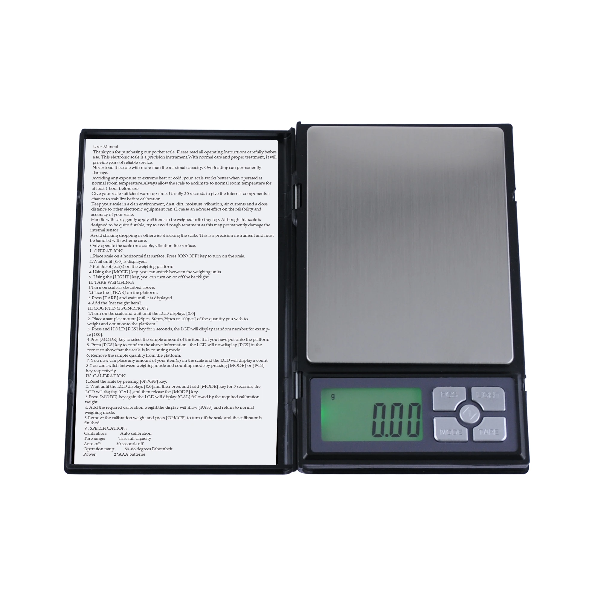 BDS 500g/0.01g High Quality Electronics weighing Scales Notebook Portable Digital Weighing Pocket gram Scales jewelry  tool