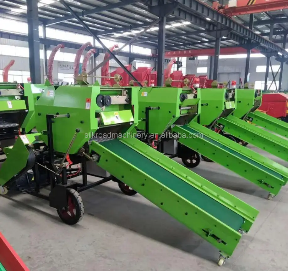 Small Round Chopped hay Baler Wrapper Machine