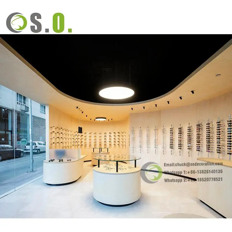 Fashion Wall Mounted Glasses Stand  Eyewear Store Interior Design  Sunglasses Display Rack