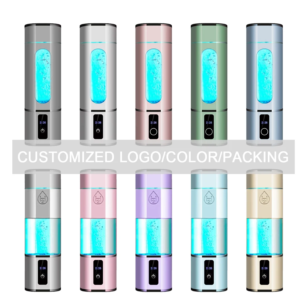 Personalized Portable Household Hydrogen Water Bottle Generator SPE PEM High H2 Concentration Hydrogen Water Ionizer Machine