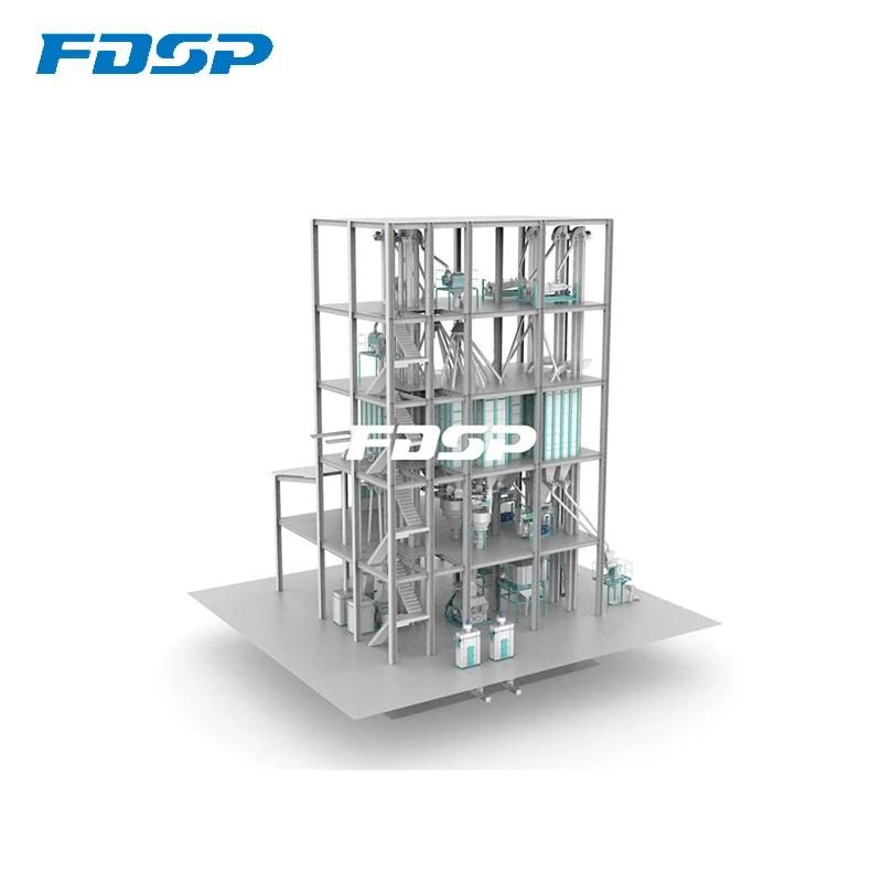 SZLH420 Series 8-15 t/h ruminants feed pellet production line