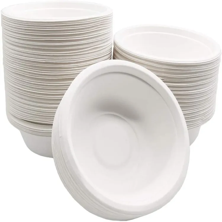 Disposable biodegradable oil water proof Bagasse Sugarcane fiber Packaging Salad Box Container