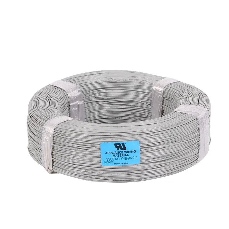 electric cable PTFE Wire nickel/silver-plated copper  600V/200C 0.08mm heat resistance ptfe wire