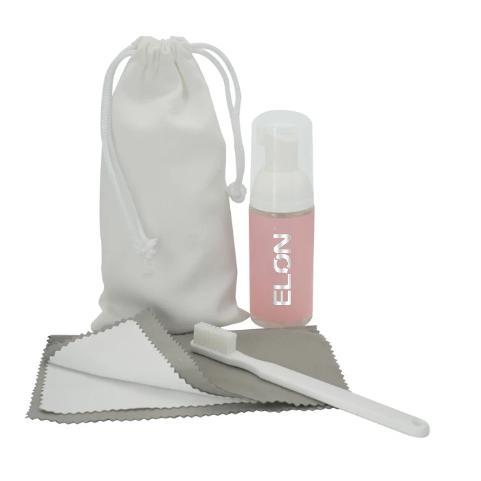 ELON Private label jewelry cleaning kit portable foam jewelry cleaner liquid 50ml 100% natural jewelry cleaner