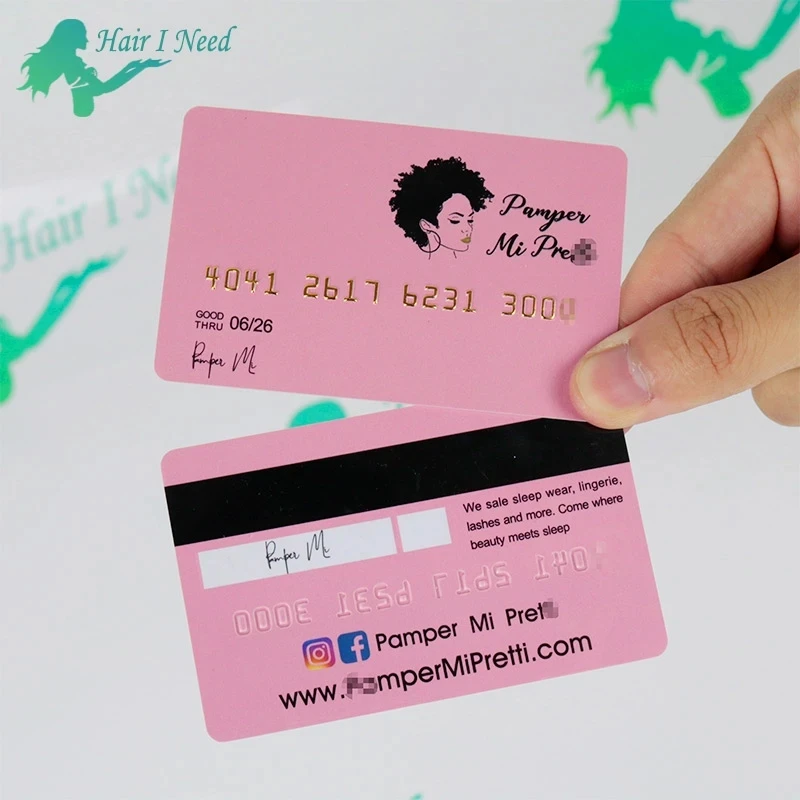 Custom-credit-card-size-business-card-with-embossed-number-overlay-for-high-quality Pvc business card
