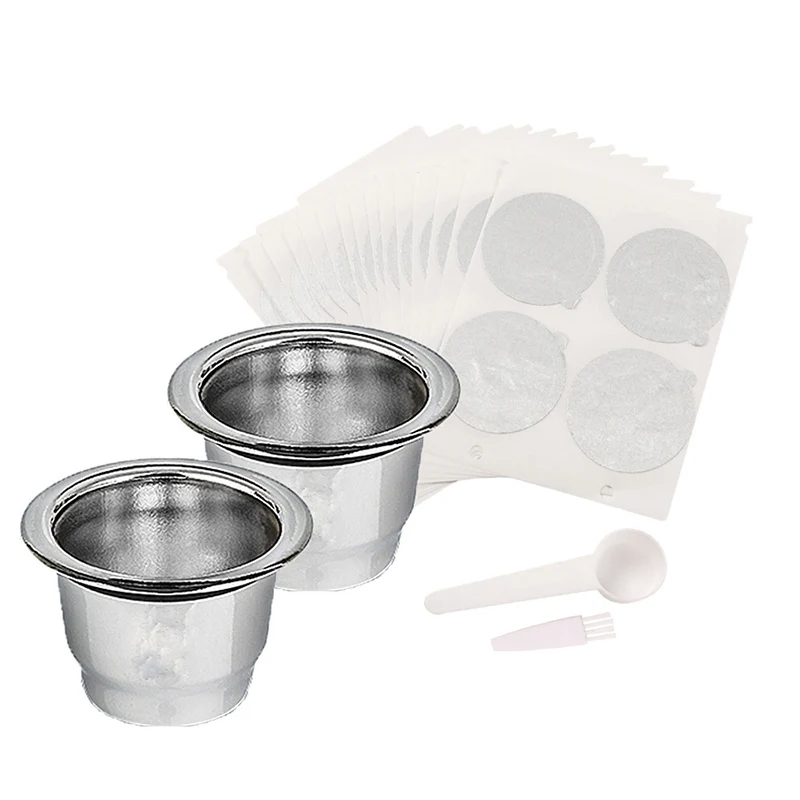 portable stainless steel coffee capsule aluminum foil reusable capsules for coffee