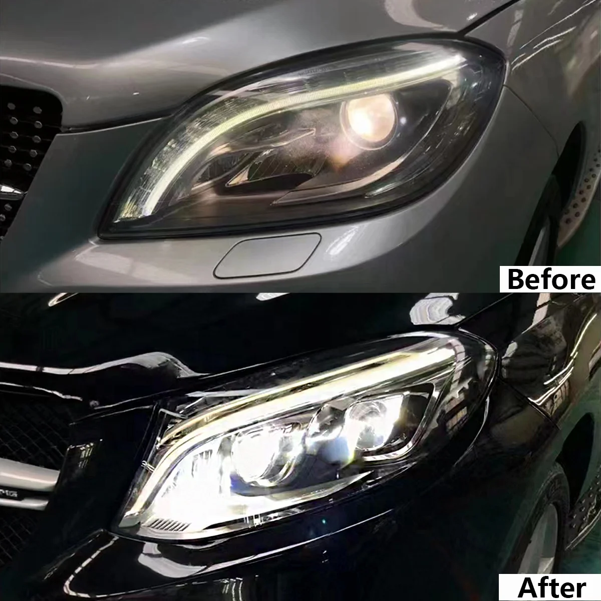 Car Bumper Part Bodykit Full Body Kit Set For Mercedes-Benz W166 ML Upgrade W166 GLE Class GLE63 model