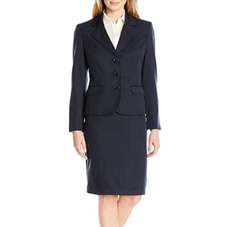 Office staff female bank office uniform for women 2 porces official tops for ladies corporate suit for ladies