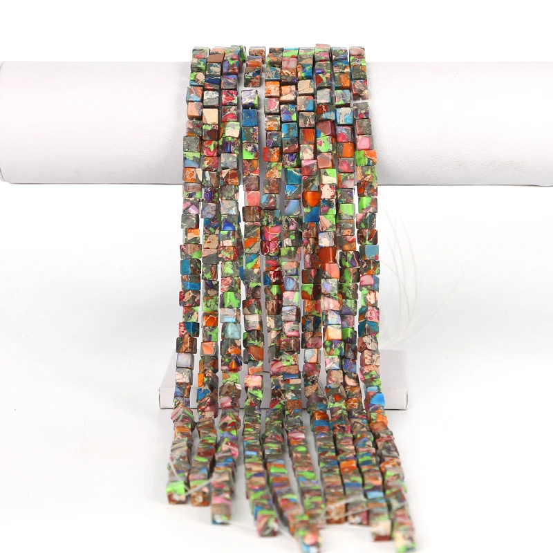 Bead Square Emperor Stone Pine Bead Shoushan Stone round bead Wholesale DIY jewelry bracelet accessories