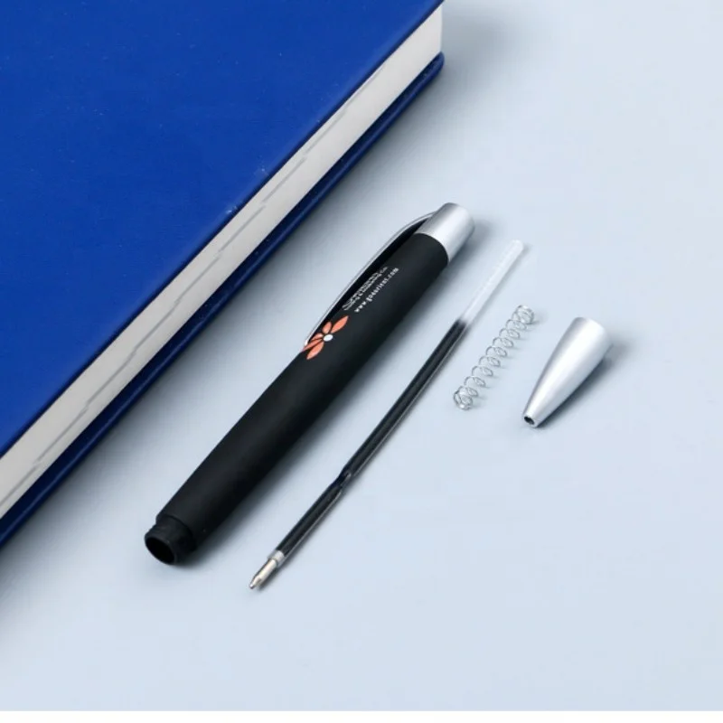 New Promotion Cheap Hot Sell Colorful Press Action Metal Office Use Ballpoint Pen With Custom Logo