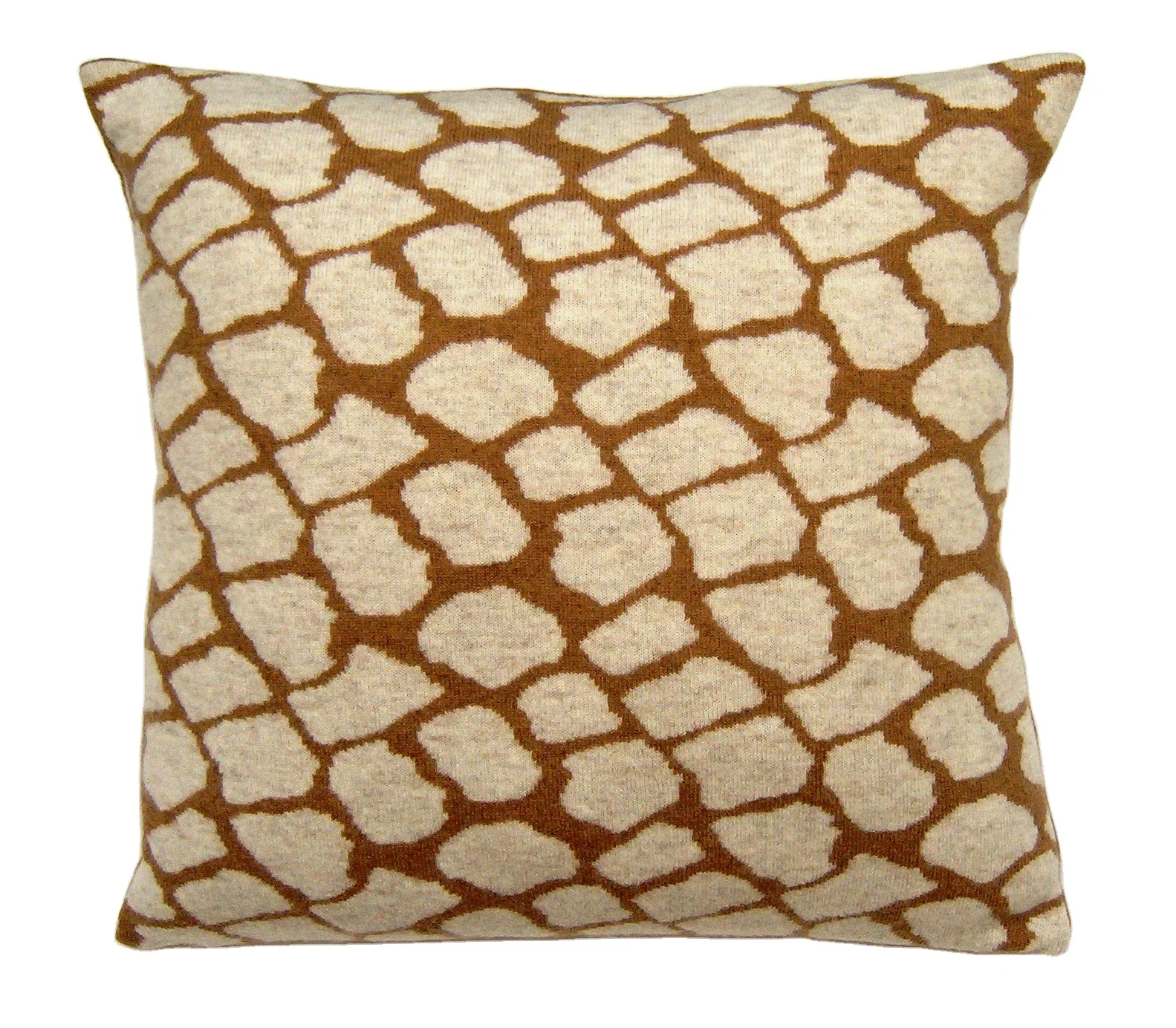 Top quality square 40x40 cm removable washable giraffe mantle double side knitted wool cushion pillow for home decoration