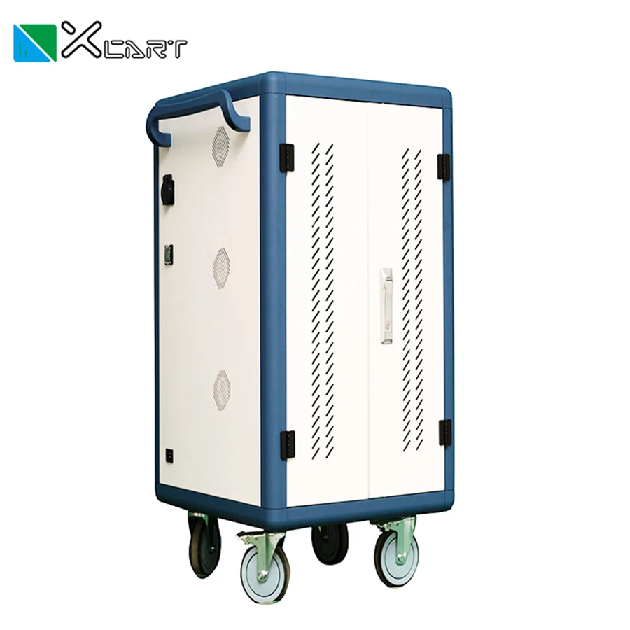 Laptops Charging Cabinet with Aluminum-alloy Frame for 36 Devices Charging Up to 15.6'