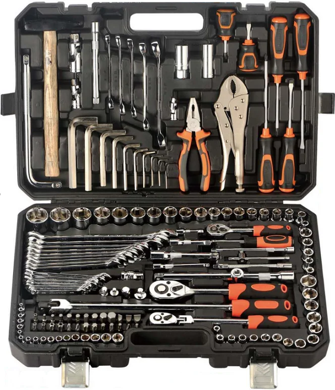 150 Pieces Mechanics Socket Wrench Tool Set Auto Repair Tool Combination Mixed Tools Set