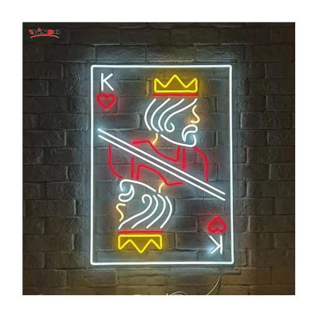 Free Design Custom Logo Led Light Neon Sign Custom No MOQ Dropshipping casino neon sign