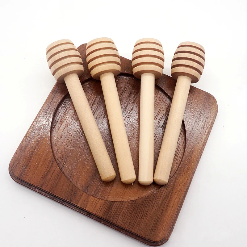 8cm 10cm 15cm Mini Wooden Honey Dipper Sticks,Stirrer Stick for Honey Jar Dispense Drizzle Honey