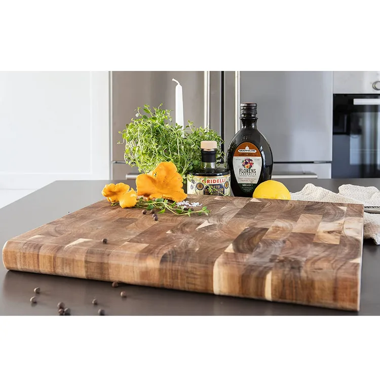 Factory Wholesale Customizable Large Acacia Wood Bamboo Cutting Board For Kitchen