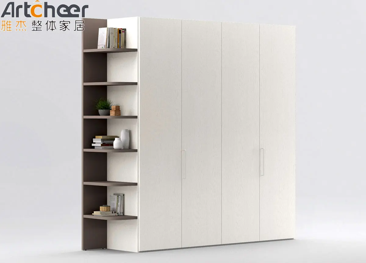 Midcentury Foshan Clothes Drawer Sliding Door Wardrobe With Manufacturer Price