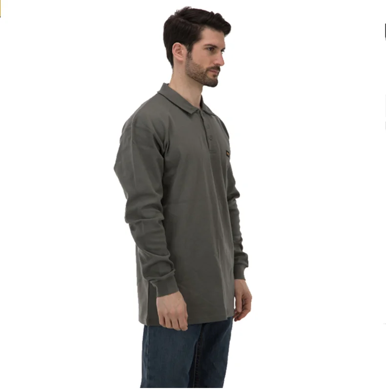 Anti flame classical FR henley t shirt long sleeve HRC2