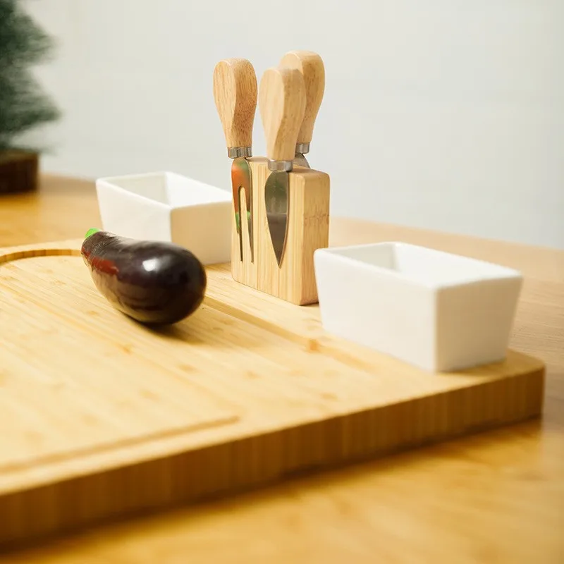 Wine Wood Bamboo Cheese Charcuterie Board Set Cheese Cutting Board Set Charcuterie Board Trays