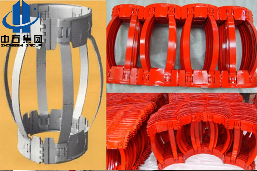 Rigid casing centralizer for oil pipe and gas bow casing centralizer types