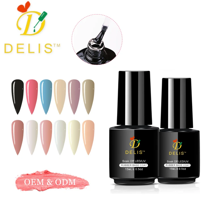 15ml Rubber base coat thick base gel soak off gel nail polish private label