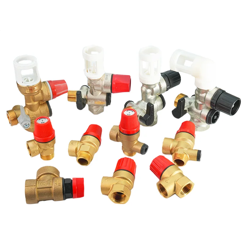 Bornic 3/4 1/2 Inch 3 5 6 8 Bar Male Female Brass Safety Valve Pressure Vacuum Relief Valve