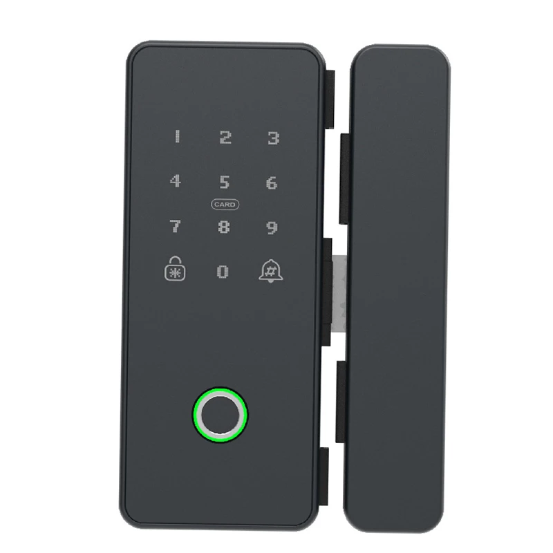 Smart Digital Biometric Fingerprint Glass Door Lock Tuya TTlock Electric Smart Digital Door Lock