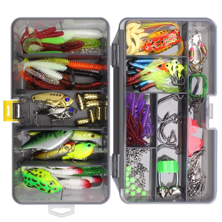 WEIHE 168pcs Fishing Lure Kit with Lures Jig Hooks Insect pesca fishing bait Minnow Crank Lure Set