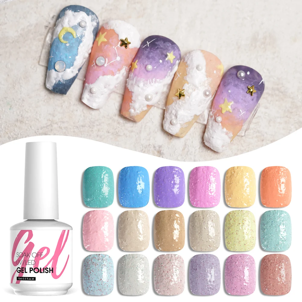 Sand Rock Color Custom Logo Cruelty Free Non ToxicVery Good Soak Off Esmaltes De UV Nail Gel Polish