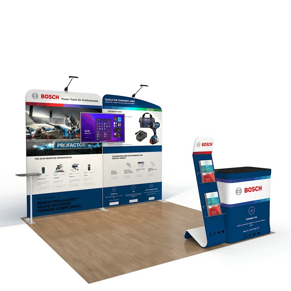 Custom Standard Exhibition Booth System Tradeshow Led Manufactures