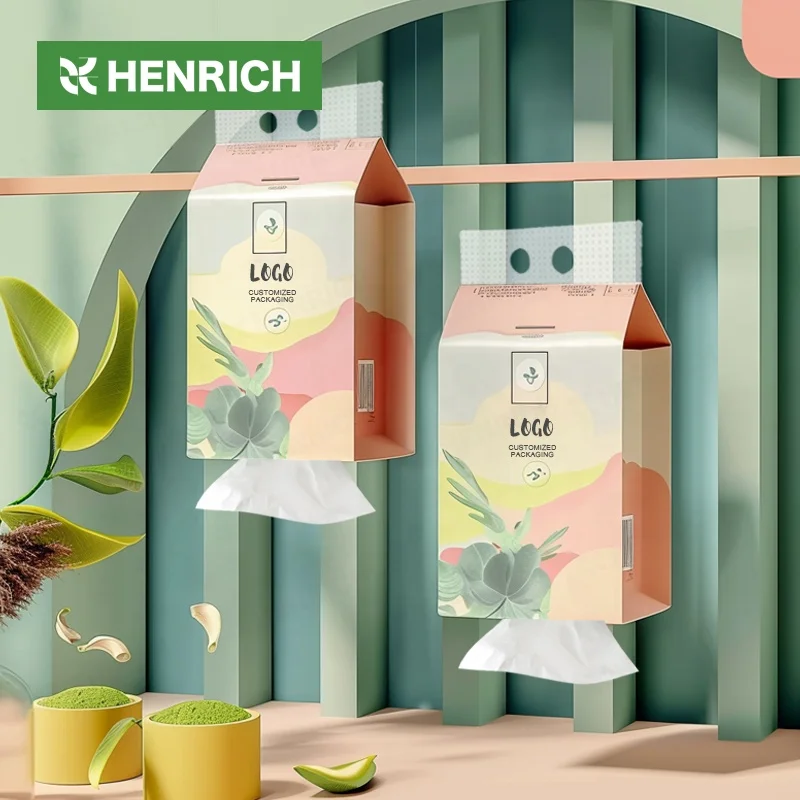 Factory Price Puffs Plus Lotion Facial Tissue 3 Family Boxes 1 Panuelo Facial Hanging Tissue Paper Bag