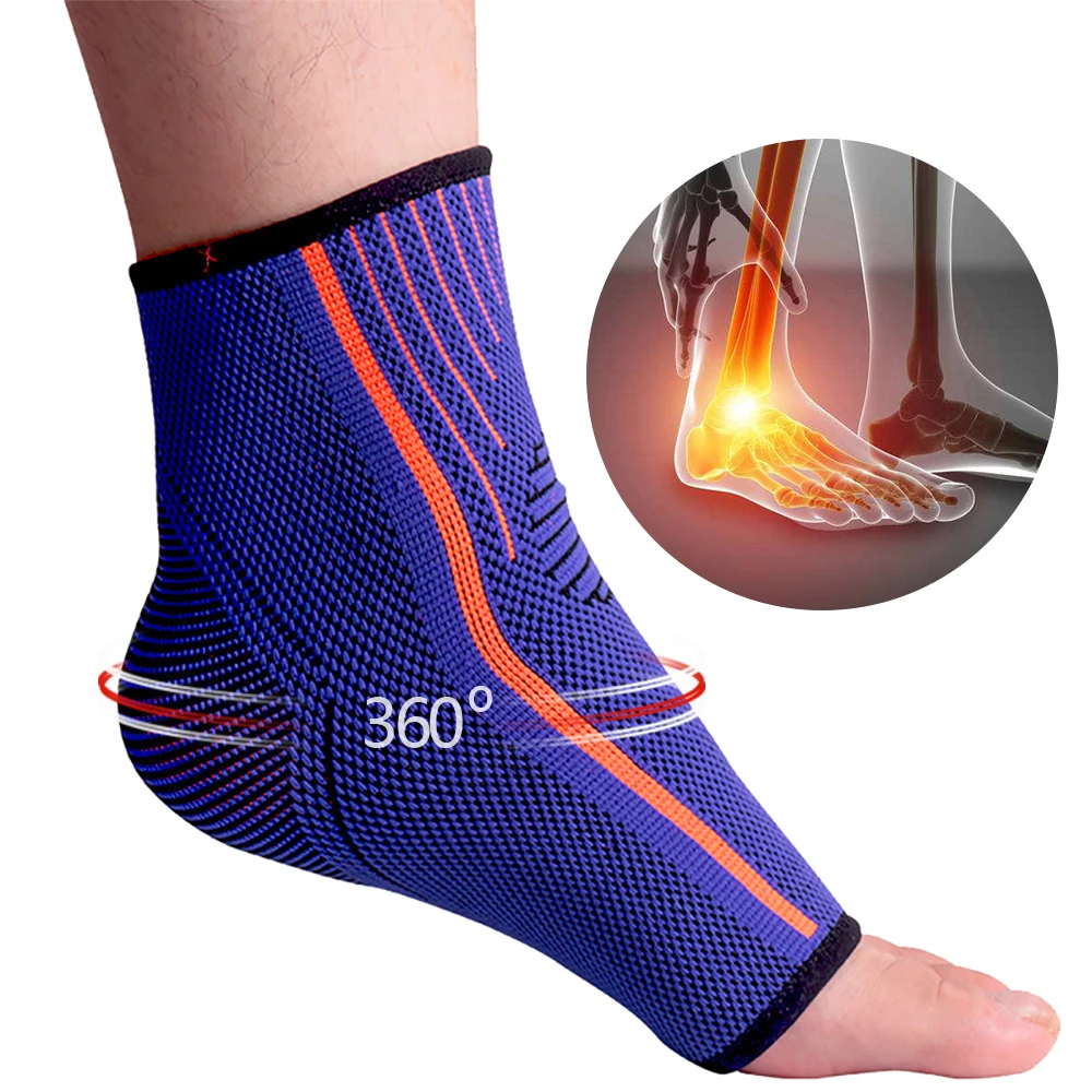 High Quality Sports Knit Ankle Guard Foot And Ankle Guard Fitness Basketball Pressure Ankle Guard Breathable